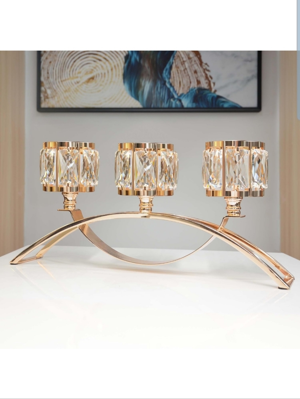 Crystal Tealight Candelabra
